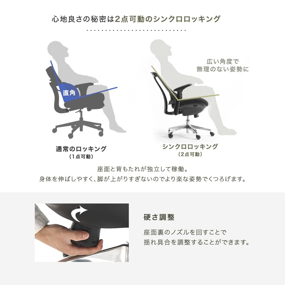 Amazon｜タンスのゲン オフィスチェア [先進